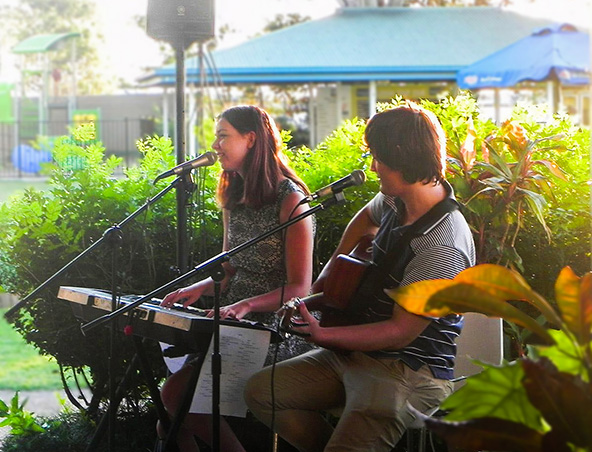 Mixed Agenda Acoustic Duo Brisbane - Singers Musicians - Entertainers Hire